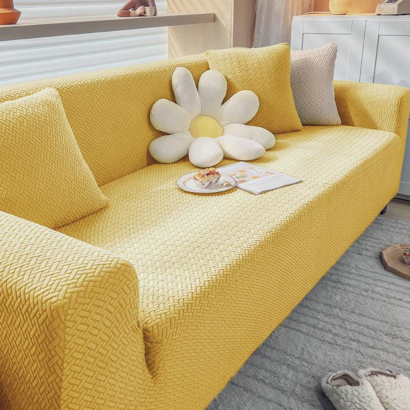 Stripe Jacquard Sofa Cover Branded
