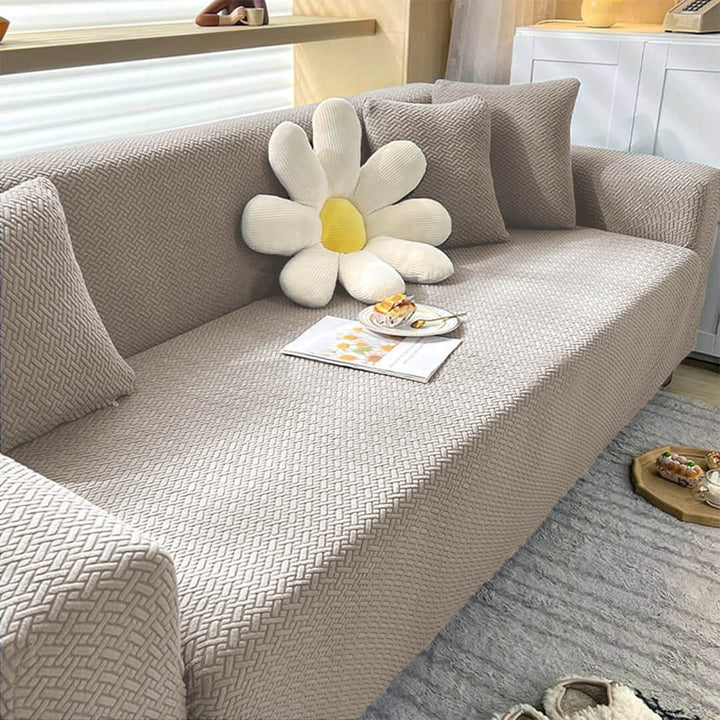 Stripe Velvet Sofa Cover