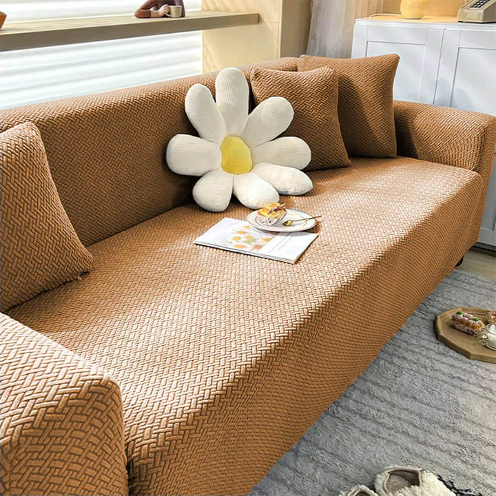 Stripe Velvet Sofa Cover